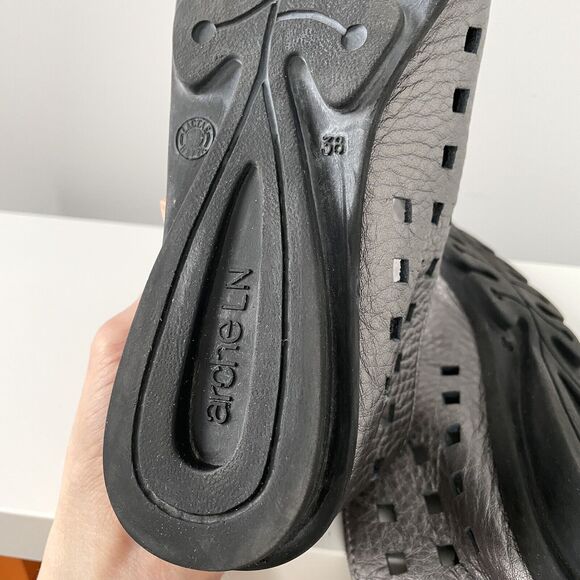 Arche Drick Slip On Metallic Silver Zip Heel Shoes Sandals Women's Sz 38 US 7 - Picture 8 of 8